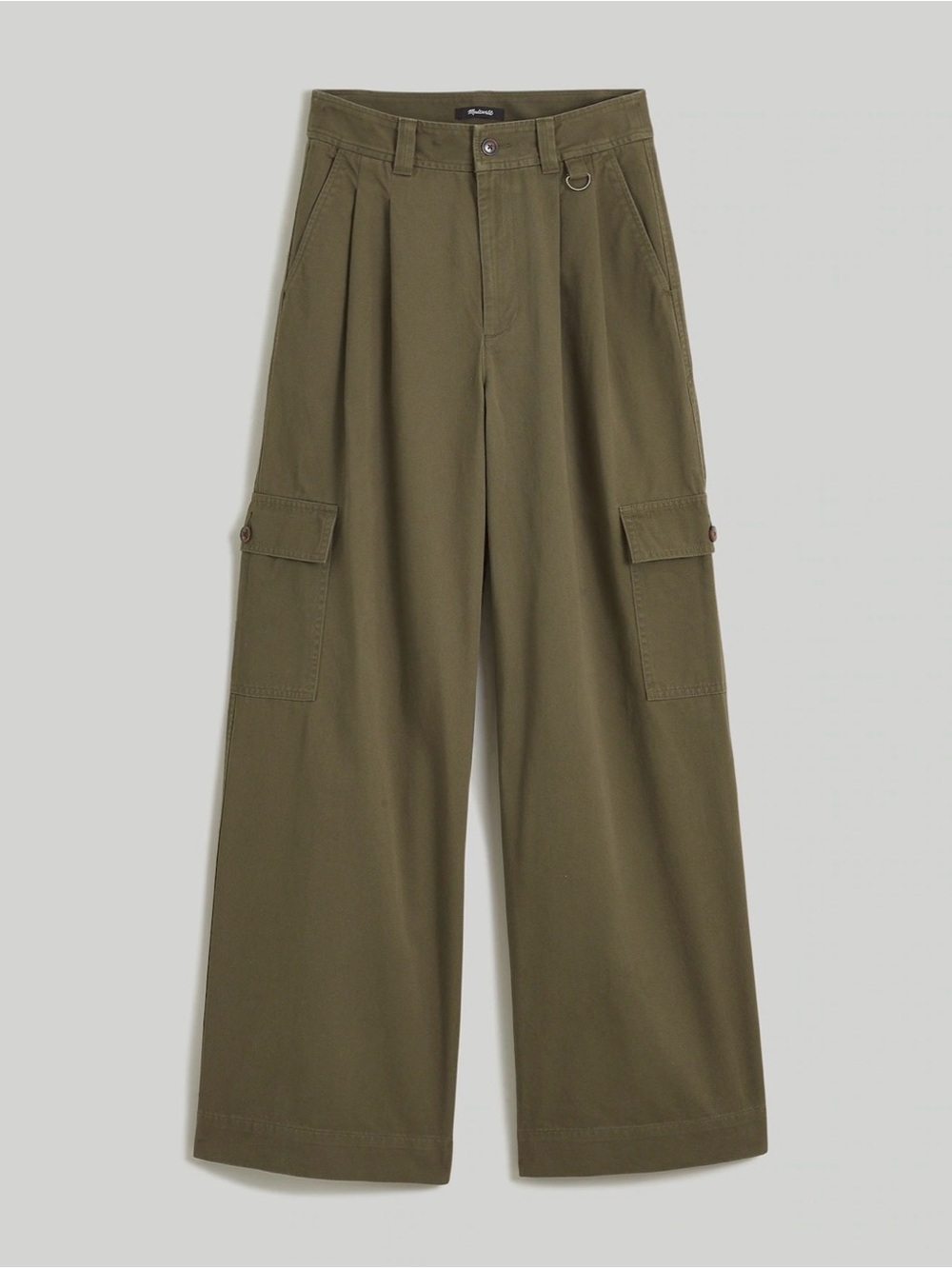 Madewell The Harlow Wide-Leg Cargo Pant-Capers color Size 4